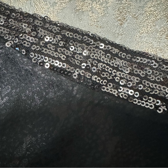 Maurices Black Snakeskin Sequin Y2K Plus Tank Top, 2X NWT - Picture 9 of 10